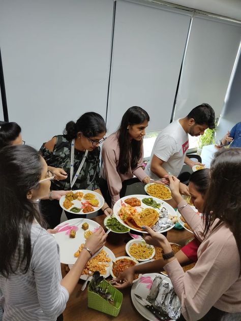 Here's a sneak peek to our kickstart Diwali Festival Potluck celebration @Morpheus Consulting where all teams come together tasted delicious cuisine, giggled and celebrated love and happiness   #potluck #potluckparty #memories #potparty #breakfast #lunch #potluck2018 #deliciousfood #deliciousmeal #office #2november #november #Diwali #Friday #MorpheusConsulting #Celebration #Celebrations #MorpheusTeam #TeamLunch #Food #Foodie #Love  #Happiness #Sweet #Yummy #Amazing #Hungry #Foodpics #Tasty Potluck Party, Office Lunch, Diwali Celebration, Diwali Festival, Breakfast Lunch, Food Pictures, Come Together, Sneak Peek, Diwali