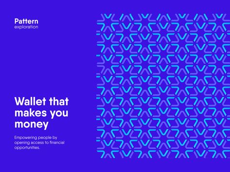 Pattern by Benjamin Oberemok for unfold on Dribbble Finance Branding Design, Futuristic Currency Design, Key Visual Design Ideas, Key Visual Design Inspiration, Finance Graphics, Logo Pattern Design, Financial Company Branding, Hexagon Graphic Design, Finance Branding