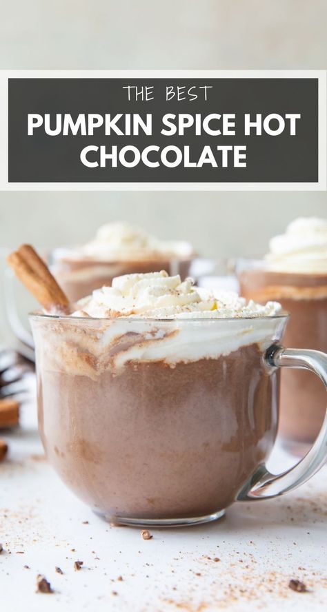 Pumpkin Spice Hot Chocolate, Hot Drink Recipes, Spice Hot Chocolate, Pumpkin Hot Chocolate, Nonalcoholic Drinks, Crockpot Hot Chocolate, Hot Drinks Recipes, Dulces Halloween, Victorian Gown