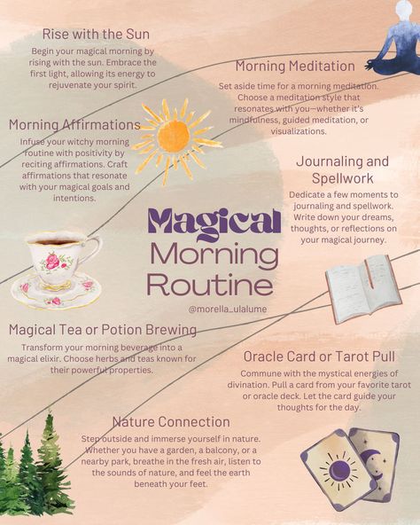 In this in-depth self-care checkguide we give plenty of self care tips to add to 
your self-care routine. You will love our witchy self-care guide! Daily Wiccan Routine, Magical Morning Routine, Self Care Rituals Witch, Self Care Witchcraft, Witch Morning Routine, Daily Witch Routine, Witchy Routine, Witchy Morning Routine, Self Care Routines