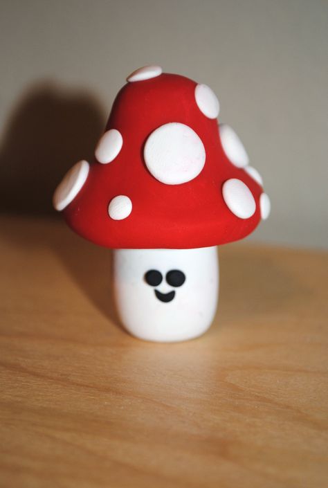 Mushroom (made out of Sculpey clay) Molding Clay Ideas, Clay Molding Ideas, Molding Ideas, Clay Crafts For Kids, Clay Moulding, Sculpey Clay, Crafty Mama, Molding Clay, Pottery Ideas