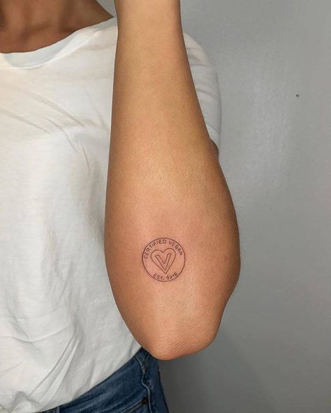 Small Vegan Tattoo, Vegan Symbol Tattoo, Vegetarian Tattoo Ideas, Activism Tattoo, Veganism Tattoo, Vegan Tattoo Minimalist, Vegan Tattoo Ideas, Vegetarian Tattoo, Vegan Tattoos