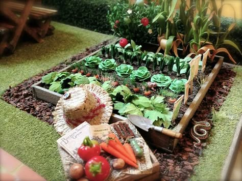 Ash Tree Cottage: Crushing on a Dollhouse ~ Part One Themed Dollhouse, Miniature Garden Plants, Old Fashioned Kitchen, Museum Of Science, Fairy Castle, Tree Cottage, Dollhouse Garden, Ash Tree, Dollhouse Projects