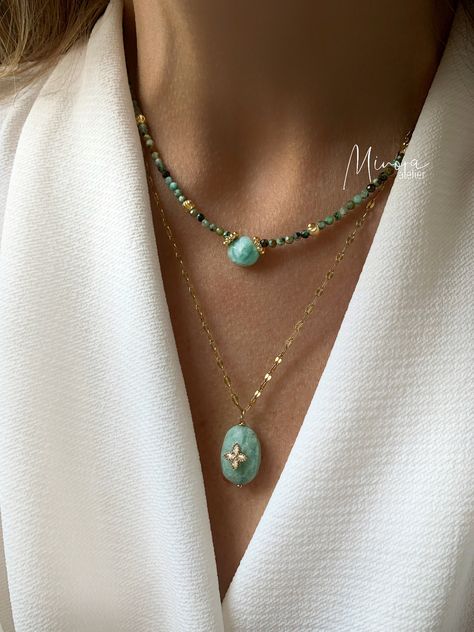 Pinterest Jewelry, Jewelry Design Inspiration, Ocean Jewelry, Trendy Necklaces, Stacked Jewelry, Layered Jewelry, Fantasy Jewelry, Short Necklace, Beaded Jewelry Diy