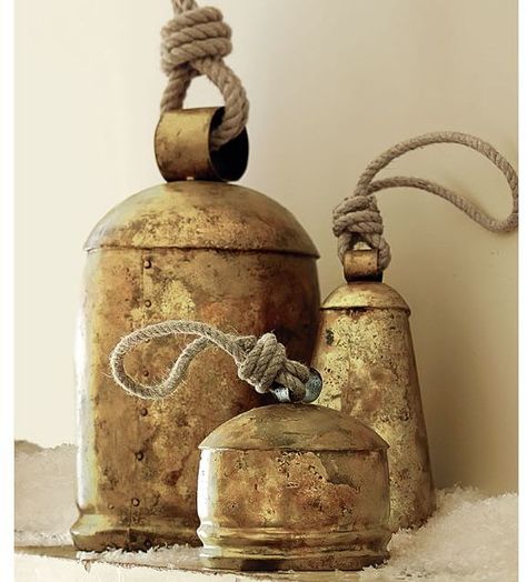 Love these Vintage Bells for a decor idea! Perfect for rustic or farmhouse style. Love this industrial look decor! #afflink Antique Bell, Temple Bells, Ring My Bell, Cow Bell, Gongs, Vintage Bell, Cheap Decor, Christmas Bells, Cheap Home Decor