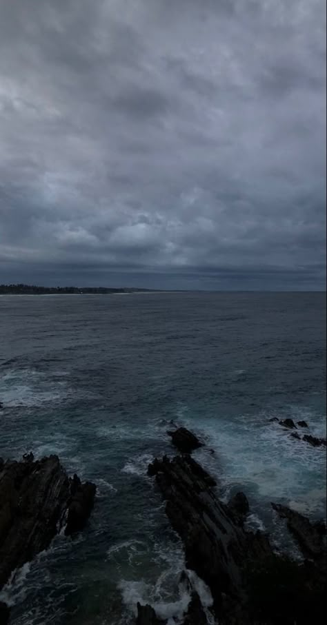 dark academia stormy storm nature beautiful clouds ocean waves rocks Ocean Grey Aesthetic, Stormy Beach Wallpaper, Stormy Aesthetic Wallpaper, Storm Aethstetic, Eerie Ocean Aesthetic, Dark And Stormy Aesthetic, Stormy Background Aesthetic, Quiet Dark Aesthetic, Storm On Beach