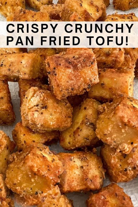 Tofu Recipes Pan Fried, Crunchy Tofu Recipes, Tofu Bowls Healthy, Medium Tofu Recipes, Tofu Appetizer Recipes, Medium Firm Tofu Recipes, Pan Fried Tofu Recipes, Gluten Free Tofu Recipes, Chickpea Tofu Recipes