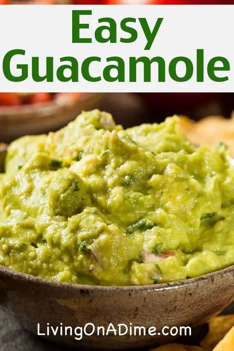 Guacamole Recipe Easy Homemade, Easy Guacamole Recipe, Homemade Seasoning Salt, Guacamole Recipes, Homemade Guacamole Recipe, Best Guacamole, Guacamole Recipe Easy, Best Guacamole Recipe, Living On A Dime