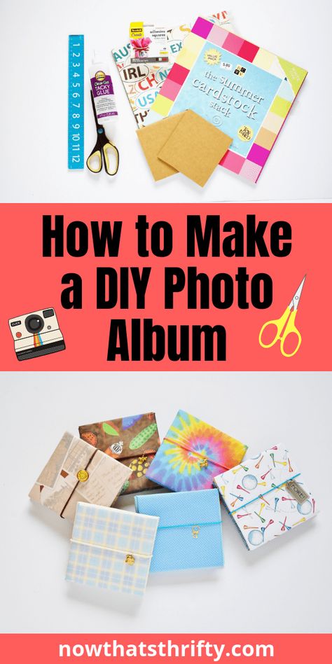 Are you looking for a creative Christmas gift this year? This DIY photo album gift is perfect for everyone! You can customize it to match every person's interests. Learn how to make a DIY photo album easily with our step by step tutorial. #diycrafts #craftideas #diyproject #diyprojects #handmade #diygifts Diy Photo Books Handmade, Diy Photo Album Book, Diy Photo Albums How To Make, Making Photo Albums, Diy Mini Photo Book, Homemade Photo Album, Creative Photo Album Ideas, Handmade Photo Album Ideas, How To Make A Photo Album Diy