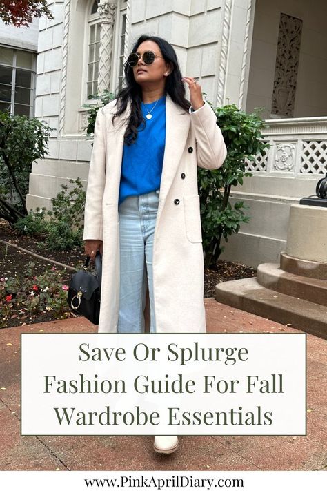 Curate your perfect fall capsule wardrobe with my latest save or splurge clothes guide. From saving on jeans for fall to splurging on boots for fall, this save vs splurge fashion guide for fall reveals with fall wardrobe essentials are worth the investment and where to save without sacrificing style. Click the link to read more today! Save Vs Splurge, Save Or Splurge, Clothes Guide, Jeans For Fall, Trendy Photography, Boots For Fall, Fall Wardrobe Essentials, Effortlessly Chic Outfits, Fall Capsule Wardrobe