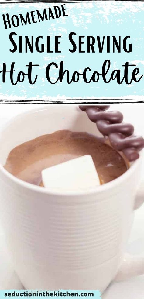 Hot Cocoa Recipe Single Serving, One Serving Hot Chocolate Recipe, 1 Cup Hot Chocolate Recipe, Hot Chocolate Single Serving, Hot Chocolate Recipes Single Serving, One Cup Hot Chocolate, Single Serve Hot Chocolate Recipes, Single Hot Chocolate Recipe, Single Cup Hot Cocoa Recipe