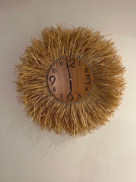 Boho Clock, Boho Wall Clock, Macrame Projects, Yoga Studio, Boho Wall, Wall Clock, Macrame, Clock, Yoga