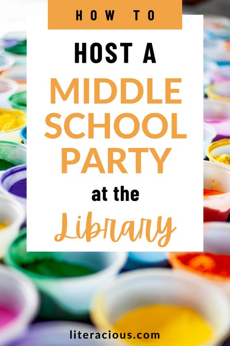 Middle School Class Party Ideas, Middle School Library Activities, Library Programs For Kids, Fun Library Activities, Organization For Students, School Library Activities, Library Party, Middle School Library, Library Checkout