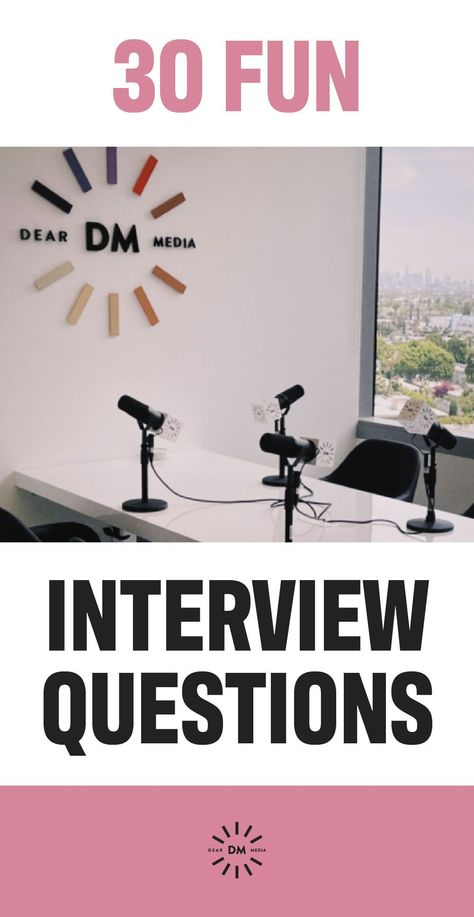 Podcast Interview Questions, Podcast Games, Fun Interview Questions, Podcast 101, Dear Media, Interview Format, Podcast Ideas, Podcast Business, Podcast Setup