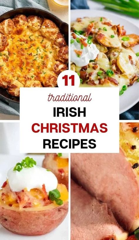 Must-Try Irish Christmas Food Recipes for Your Next Holiday Party! Dutch Christmas Food, Irish Meals Traditional, Irish Christmas Desserts, Irish Food Traditional, Irish Christmas Recipes, Traditional English Christmas Dinner, Irish Christmas Food, Irish Dinners, Authentic Irish Recipes