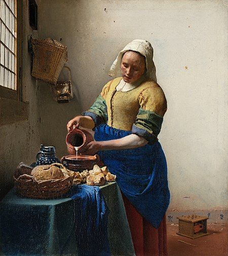 The Milkmaid Vermeer, The Milkmaid, Vermeer Paintings, Johannes Vermeer, Dutch Painters, Edward Hopper, Rembrandt, The New Yorker, Art Movement