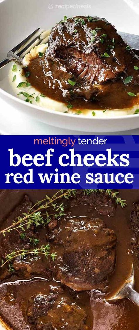 Slow Cooker Beef Cheeks In Red Wine, Best Beef Cheek Recipe, Beef In Red Wine Sauce, Beef In Wine Sauce, Braised Beef In Red Wine Sauce, Red Wine Braised Beef Roast, Recipe Tin Eats Recipes Beef, Instant Pot Beef Cheeks Recipe, Beef In Red Wine Slow Cooker