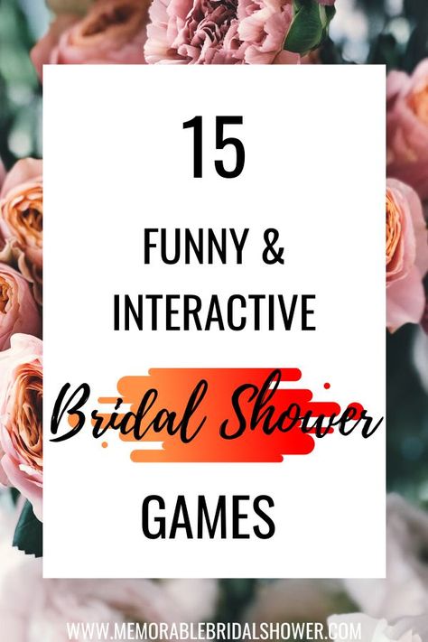 15 Fun and Unique Bridal Shower Games | Bridal shower games funny, Funny bridal shower, Fun bridal shower games Bridal Games Activities, Interactive Bridal Shower Games, Unique Bridal Shower Games, Diy Bridal Shower Games, Free Bridal Shower Games, Lingerie Shower Games, Bridal Shower Games Unique, Wedding Shower Activities, Bridal Shower Games Funny