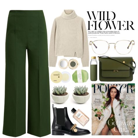 Wardrobe Refresh, Stretch Crepe, Fashion Sets, Creative Home, Deep Green, Fashion Set, Trunk, Chelsea Boots, Chelsea