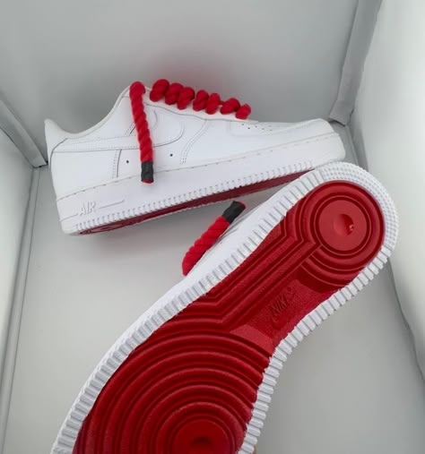 Red nike shoes