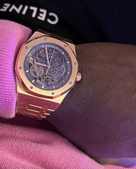 Audemars Piguet Skeleton, Gold Audemars Piguet, Skeleton Rose, Luxury Timepieces, Skeleton Watch, Audemars Piguet, Time Piece, Skeleton, Rose Gold