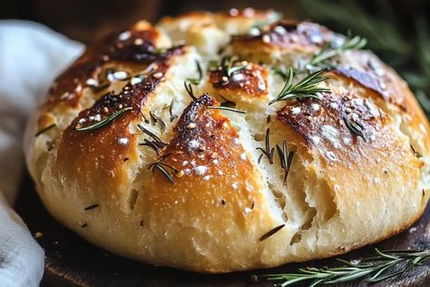 Garlic Rosemary Skillet Bread, Roasted Garlic And Rosemary Bread, Rustic Garlic Rosemary Skillet Bread, No Knead Garlic Rosemary Bread, No Knead Rosemary Olive Oil Bread, No Knead No Yeast Olive And Rosemary Rustic Bread, Rustic Rosemary Garlic Bread, No Knead Rosemary Garlic Bread, Rustic No Knead Rosemary Garlic Bread