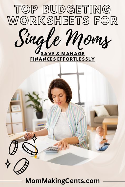 Top Budget Worksheets for Single Moms: Save & Manage Finances Effortlessly - Mom Making Cents Single Mom Budget Worksheet, Starting A Budget, Single Mom Struggle, Single Mom Budget, Budgeting Hacks, Financial Control, Manage Finances, Budget Worksheets, Budget Worksheet