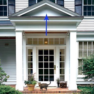 House Parts You Didn't Know Had a Name - This Old House Portico Ideas, Portico Entry, Entry Vestibule, Portico Design, Main Entrance Door, Front Porch Design, Colonial Exterior, Front Entryway, Door Entrance