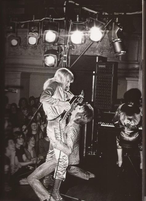 Ziggy Stardust & The Spiders from Mars at the Town Hall in Torquay, June 16 1972. Lindsay Kemp, Angela Bowie, Duncan Jones, The Spiders From Mars, Spiders From Mars, Ziggy Played Guitar, Mick Ronson, Carly Simon, Rock Photography