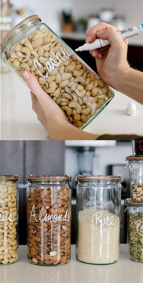 Storage Solutions For Small Kitchens Useful DIY Projects Food Storage Ideas, Small Kitchen Decoration, Organiser Cucina, Desain Pantry, Kabinet Dapur, Diy Kitchen Decor, Diy Kitchen Storage, Kitchen Solutions, Kitchen Storage Solutions