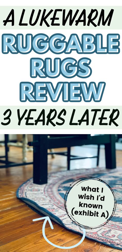 Ruggable Review: I bought six Ruggable rugs three years ago. I'm sharing 5 major issues I have with them, the positives, and which sizes I would buy again. Modern Ruggable Rug, Shagreen Ruggable, Sarrah Sage Rug Living Room, Ruggable Alternative, Morris Ruggable, Round Rugs In Kitchen, Ruggable In Bathroom, Ruggable Foyer Rug, Most Popular Ruggable Rugs