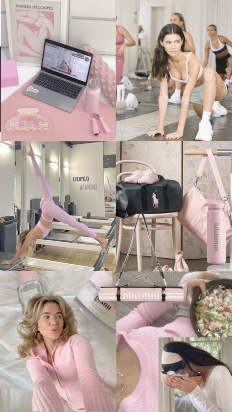 Pilates Essentials, Pilates Motivation, Pilates Outfits, Pilates Outfit, Pink Pilates Princess, Little Miss Perfect, Pilates Training, Pilates Fitness, Pink Lifestyle