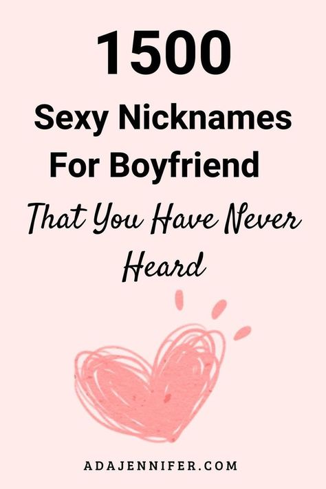 1500 sexy nicknames for boyfriend that you have never heard Gifts For Boyfriend Aesthetic, Cute Nicknames For Guys, Nicknames For Guys, Nicknames For Girlfriends, Sweet Messages For Him, Pet Names For Boyfriend, Contact Names For Boyfriend, Cute Couple Names, Nicknames For Boyfriends