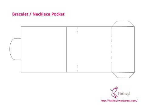 A reader had earlier requested for a template of this pocket which I had shared in one of my DIY posts. So sorry that I took this long to generate the template. I had wanted to scan the existing te... Diy Necklace Packaging, Diy Necklace Cards, Necklace Gift Packaging, Jewelry Packaging Diy, Jewerly Displays, Bracelet Packaging, Jewelry Display Cards, Packaging Diy, Diy Display