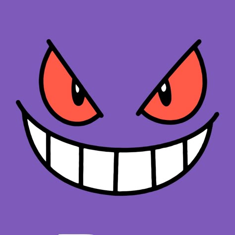 Purple Characters Cartoon, Pokémon Faces, Smartwatch Faces Background, Pokemon Eyes, Gengar Icon, Gengar Cute, Gengar Pfp, Purple Pokemon, Purple Cartoon Characters