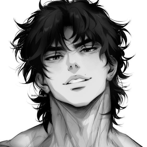 Fictional Men Drawing, Might Guy Fanart, Arekushisu 11 Art, Handsome Guy Drawing, Anime Men Drawing, Hot Male Drawing, Men Art Drawing, Guy Oc Art, Men Art Reference