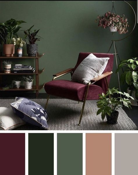 Sage Green Fireplace, Berry Living Room, Maroon Living Room, Sage Green Living Room Ideas, Olive Living Rooms, Green Fireplace, Sage Green And Grey, Room Ideas Color, Green Living Rooms