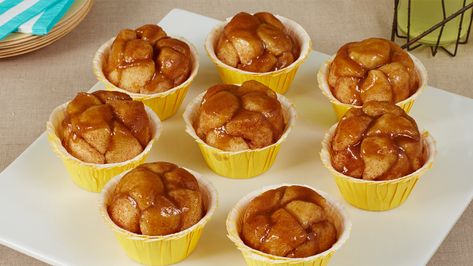 Now you can enjoy monkey bread in a cute, individual serving. Big flavour in a small size! Monkey See Monkey Two Birthday, Monkey Themed Birthday Party, Mini Monkey Bread, Monkey First Birthday, Banana Party, Monkey Birthday Party, George Birthday Party, 5 Little Monkeys, Monkey Birthday Parties