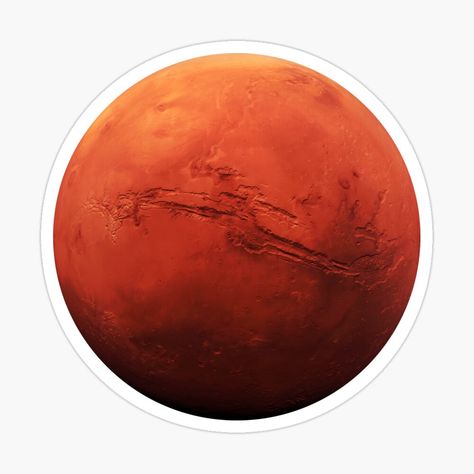 Get my art printed on awesome products. Support me at Redbubble #RBandME: https://www.redbubble.com/i/sticker/The-Planet-Mars-by-PanosTsalig/73330980.EJUG5?asc=u Mars Landing, Mars Photos, Mars Planet, Hello Kitty Photos, Planet Mars, Print On Demand Designs, Red Planet, Sticker Maker, Custom Illustration