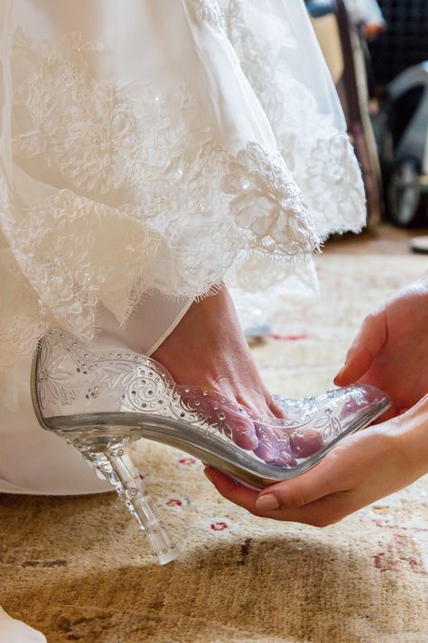 My wedding shoes, Dolce and Gabbana.  #weddingshoes Glass Slipper Cinderella Wedding Shoes, Wedding Shoes Clear, Glass Slippers Wedding Shoes, Glass Wedding Shoes, Fairytale Wedding Shoes, Glass Slipper Wedding Shoes, Princess Wedding Shoes, Christian Louboutin Store, Cinderella Wedding Shoes