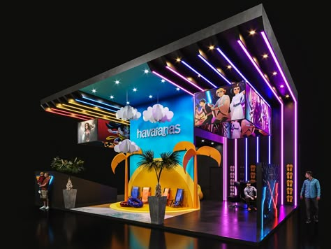 Creative Booth Design, Booth Design Exhibition, Illustration Exhibition, Creative Booths, Booth Exhibition Design, Event Booth Design, Trade Show Design, Event Booth, Show Design