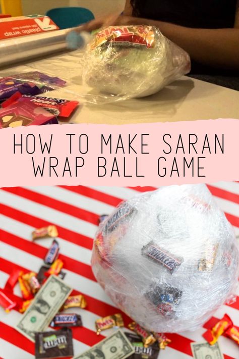 BEST Saran Wrap Ball Game (How To Play This Christmas Game Idea) - Fun Party Pop Wrap Ball Game, Saran Wrap Ball, Saran Wrap Game, Saran Wrap Ball Game, Fun Holiday Games, Fun Family Christmas Games, Funny Christmas Games, Christmas Party Activities, Xmas Games