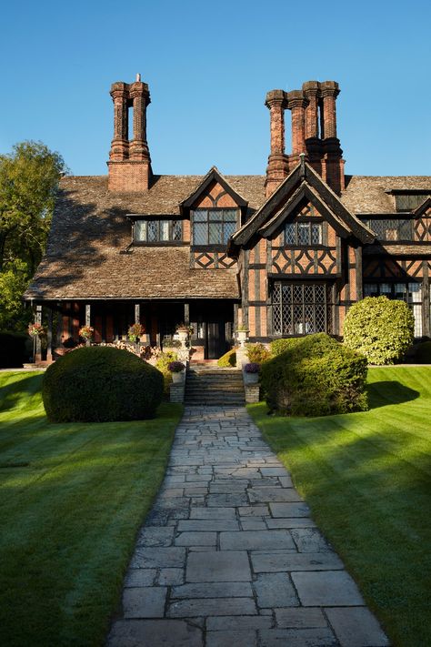 Tour This Revitalized English Country House | Architectural Digest Red Brick Tudor, Brick Tudor House, Brick Tudor, Country Architecture, Tudor Houses, Tudor Homes, English Country Home, English Houses, English Architecture