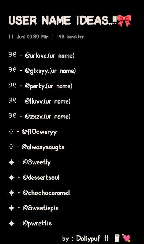 Instagram Username Ideas Love, Asthetic Username For Instagram Id, Asthetic Idea For Instagram Username, Love Username Ideas, Aesthetic Usernames With Name, Creative Names For Instagram, Second Account Name Ideas, Ig Account Name Ideas, Aesthetic Names For Accounts