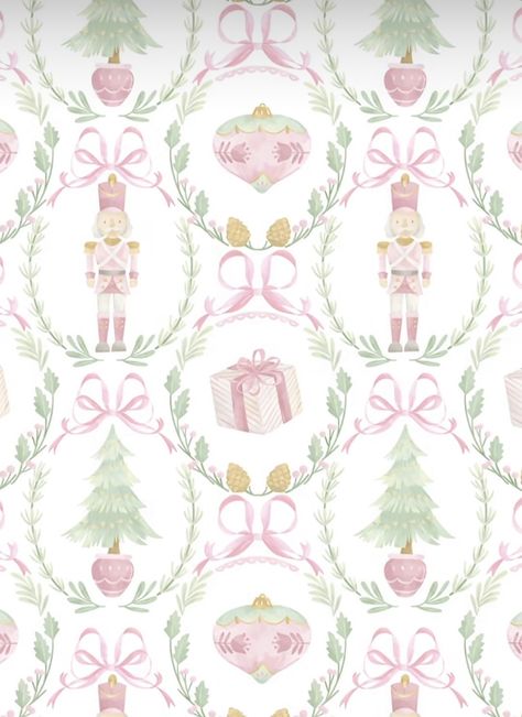 Love Shack Fancy Wallpaper Christmas, Cute Ipad Wallpaper Christmas, Love Shack Fancy Christmas Wallpaper, Cute Christmassy Wallpapers, Pink Sweater Wallpaper, I Pad Wallpaper Christmas, Nutcracker Christmas Background, Cute Nutcracker Wallpaper, Wallpaper Backgrounds Ipad Christmas