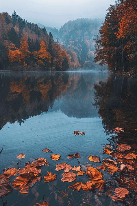 60+ Fall Aesthetic Scenes That Capture the Beauty of Autumn Fall Aesthetic Halloween, Aesthetic Halloween Wallpaper, Aesthetic Scenes, Misty Lake, Pumpkin Patches, Autumn Scenes, Autumn Nature, Autumn Scenery, Fall Feels