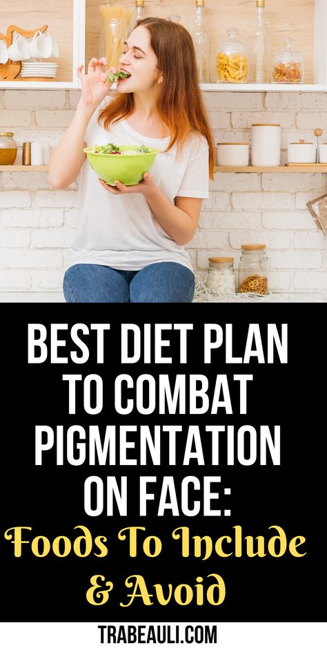 Diet for Pigmentation on Face Pigmentation On Face, Foods For Glowing Skin, Foods For Clear Skin, Food For Glowing Skin, Clear Skin Diet, Healthy Diets, Tighter Skin, Lighten Dark Spots, Face Exercises