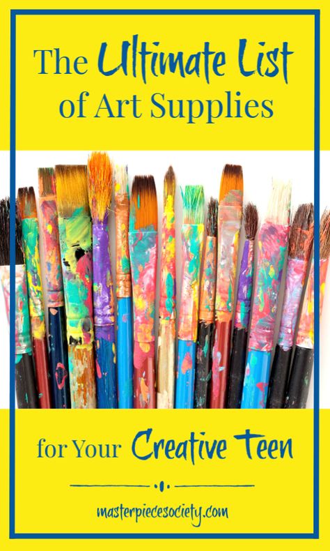 Gifts For Artist, Art Supplies Gift, Art Supplies List, Tutorials Art, Art Supplies Storage, Art Program, Teen Art, Beginner Art, Art Study