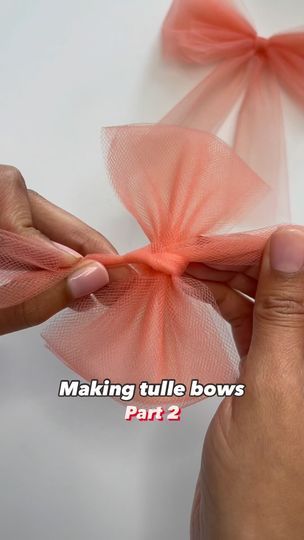 52K views · 1K reactions | How to make tulle bow tutorials, no glue needed 🎀 #hairbowtutorial #hairbowdiy #bowtutorial #moño #tullebow #ribbon #liston | Monica Silva | Cat Janice · Dance You Outta My Head Tulle Bows Diy Decoration, Tulle Ribbon Bow, Tulle Bows Diy, Diy Tulle Bow, Tule Bows, Cat Janice, Bow Business, Tulle Hair Bows, Diy Tulle