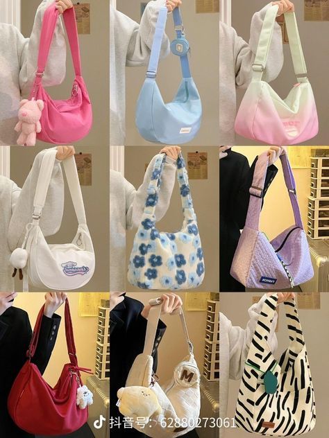 Korean Bags, Korean Bag, Stylish School Bags, Kawaii Bags, Trendy Purses, Tas Bahu, My Style Bags, Aesthetic Bags, Girly Bags